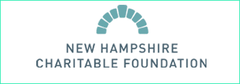 A green background with the words new hampshire table fount in blue.